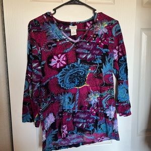 Tantrums vivid pattern blouse
